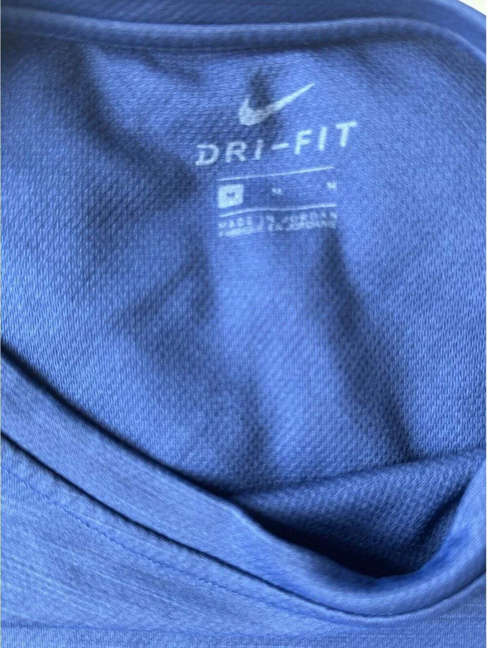 Nike Dri-FIT Men’s Long Sleeve Athletic Training Shirt Blue Medium Running Gym
